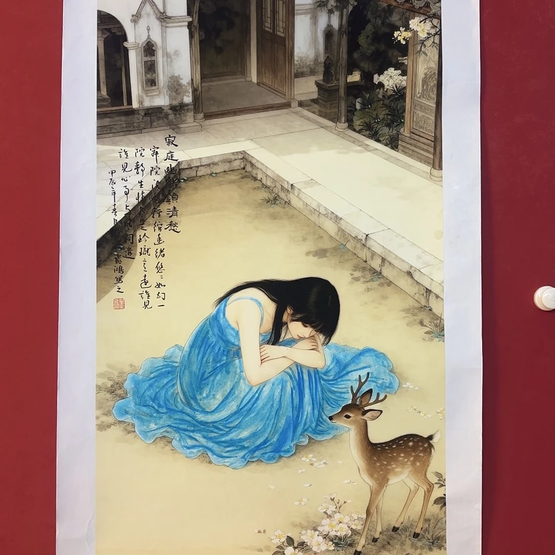 竖款精品书画作品