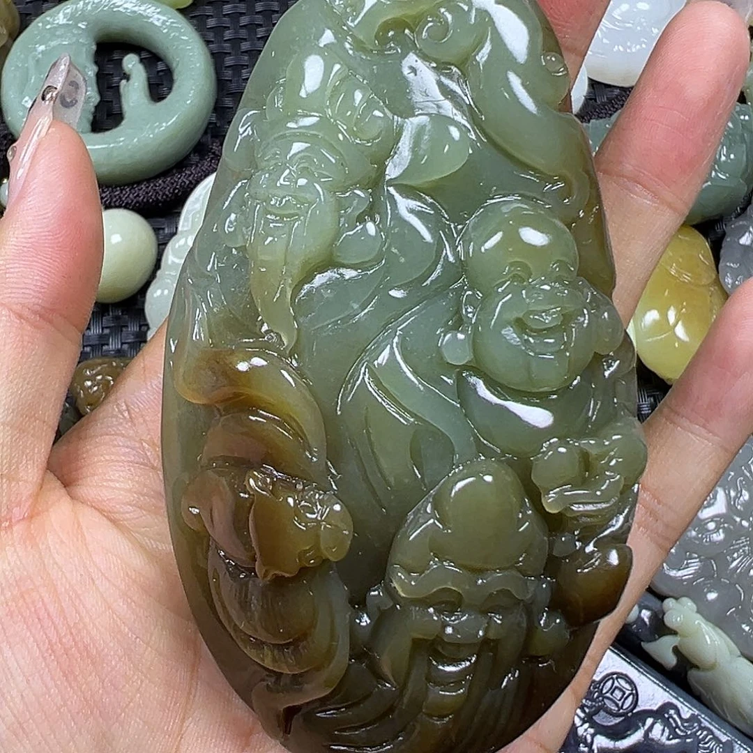和田玉未镶嵌颈饰