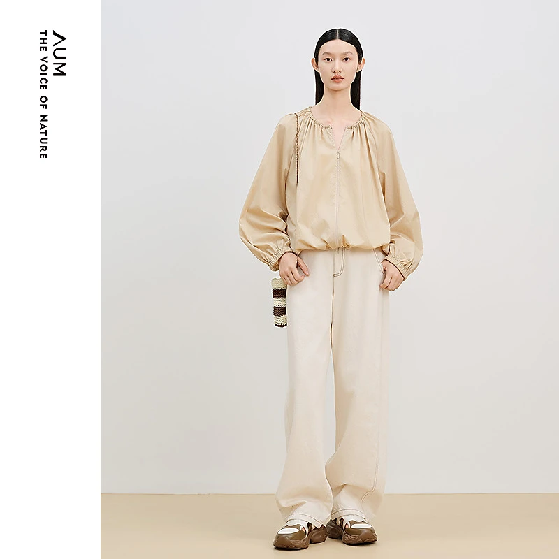 【粉丝专享】AUM/噢姆秋季女长袖宽松外套M1EG30558