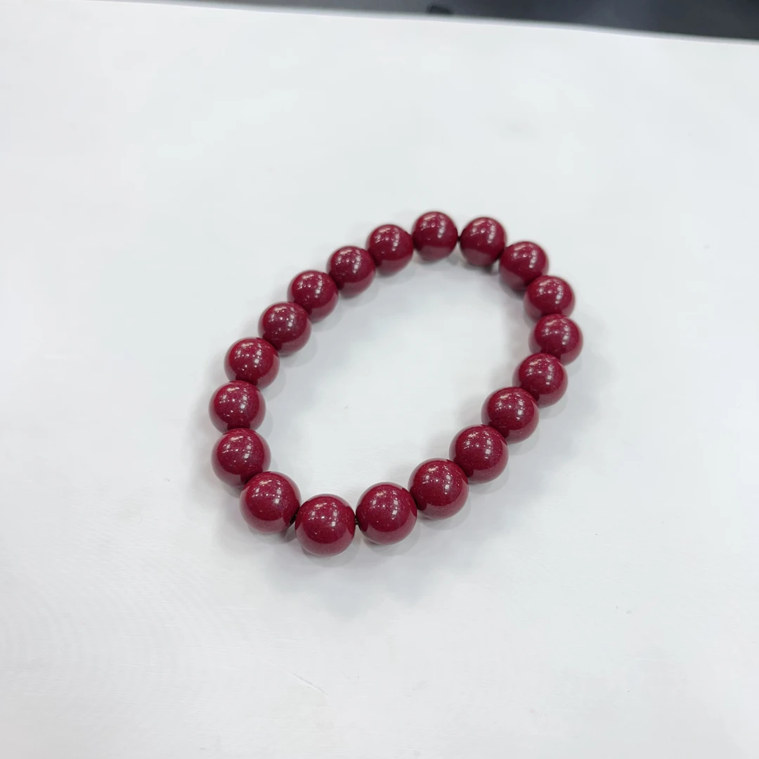 含辰砂工艺品天然朱砂手串约10mm左右多样性拍一发一z