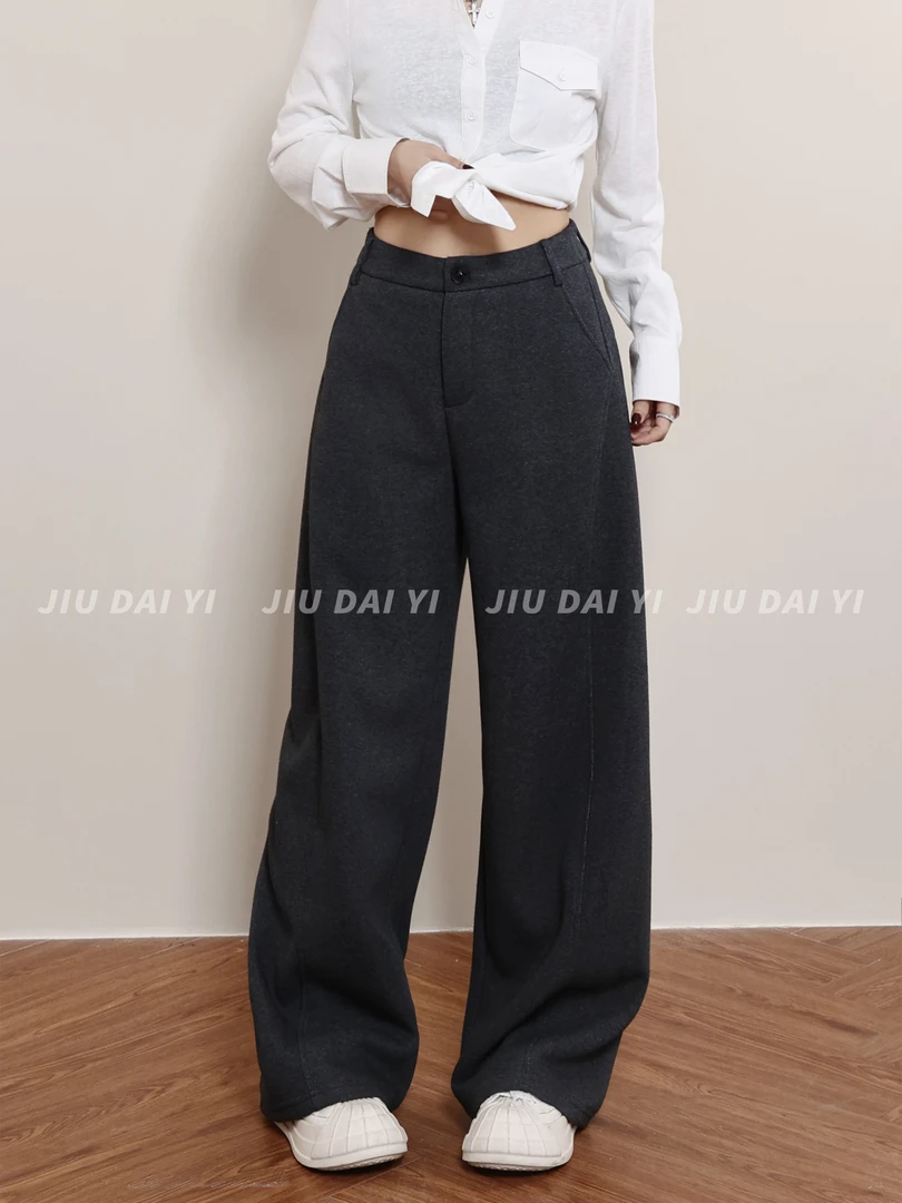 玖黛衣【新派裤】秋季穿搭简约显瘦裤子KZP44477 KZP44478