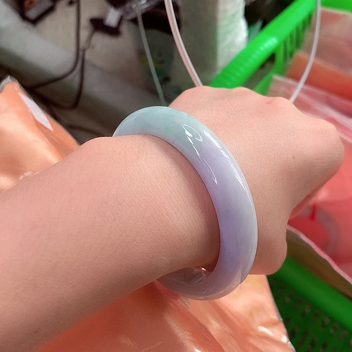 未镶嵌手镯翡翠冰胶春彩