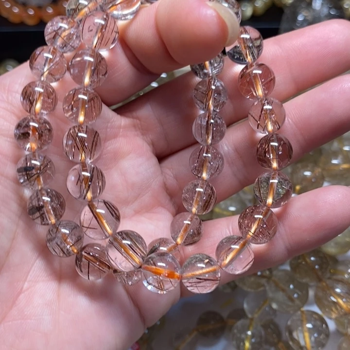 未镶嵌手链水晶天然铜条发