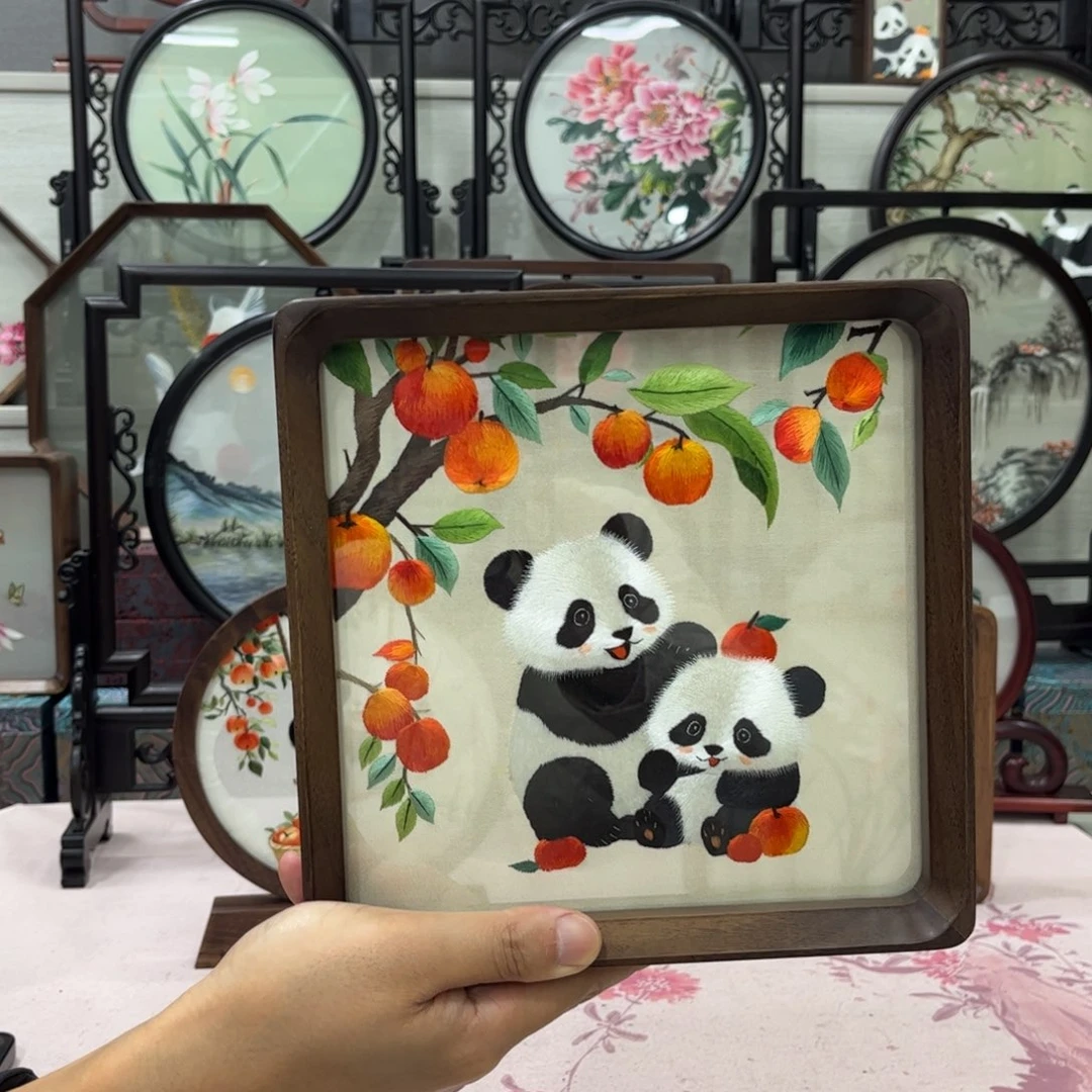 (***佑刺绣苏绣双面绣摆件