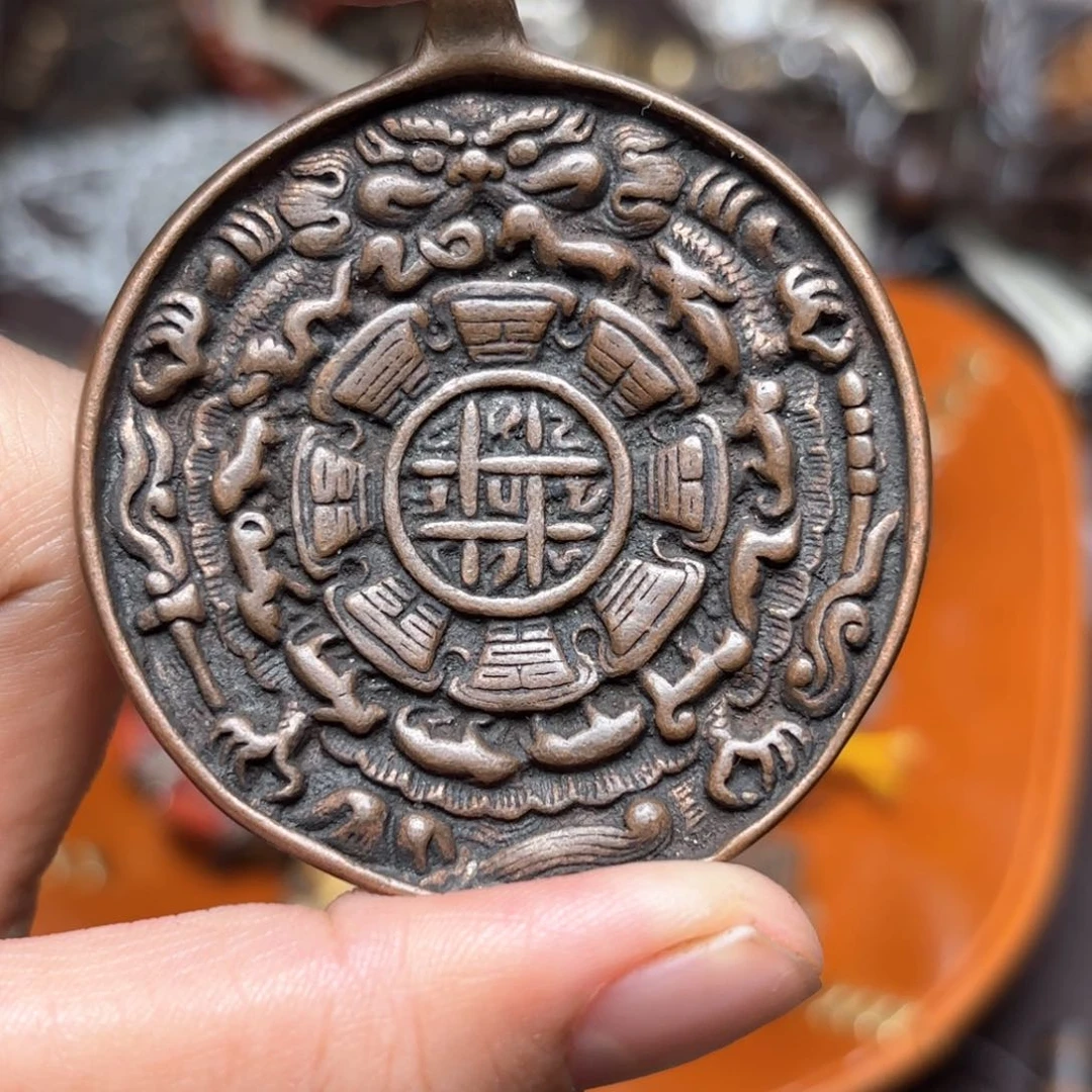 乐*天铜星月菩提吊坠项链