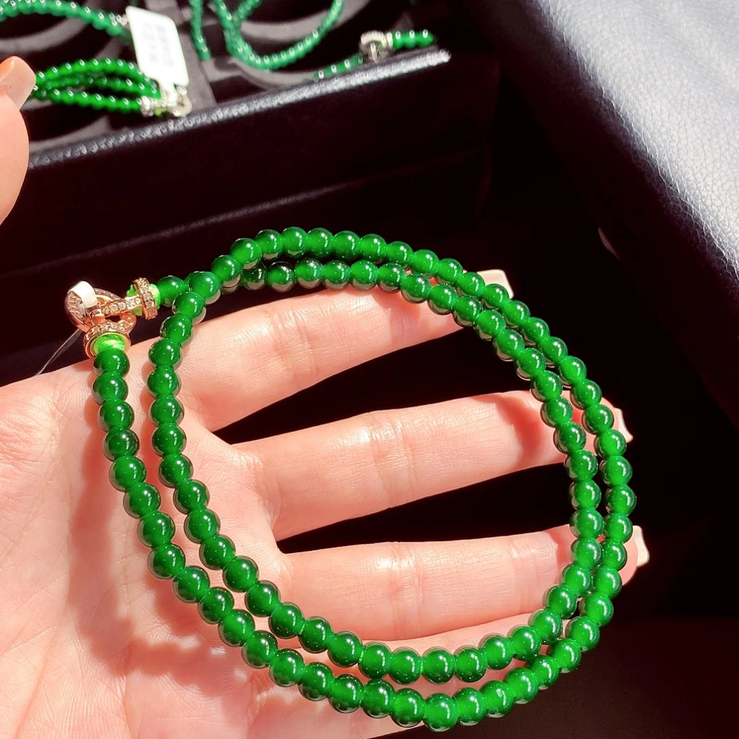 翡翠未镶嵌毛衣链