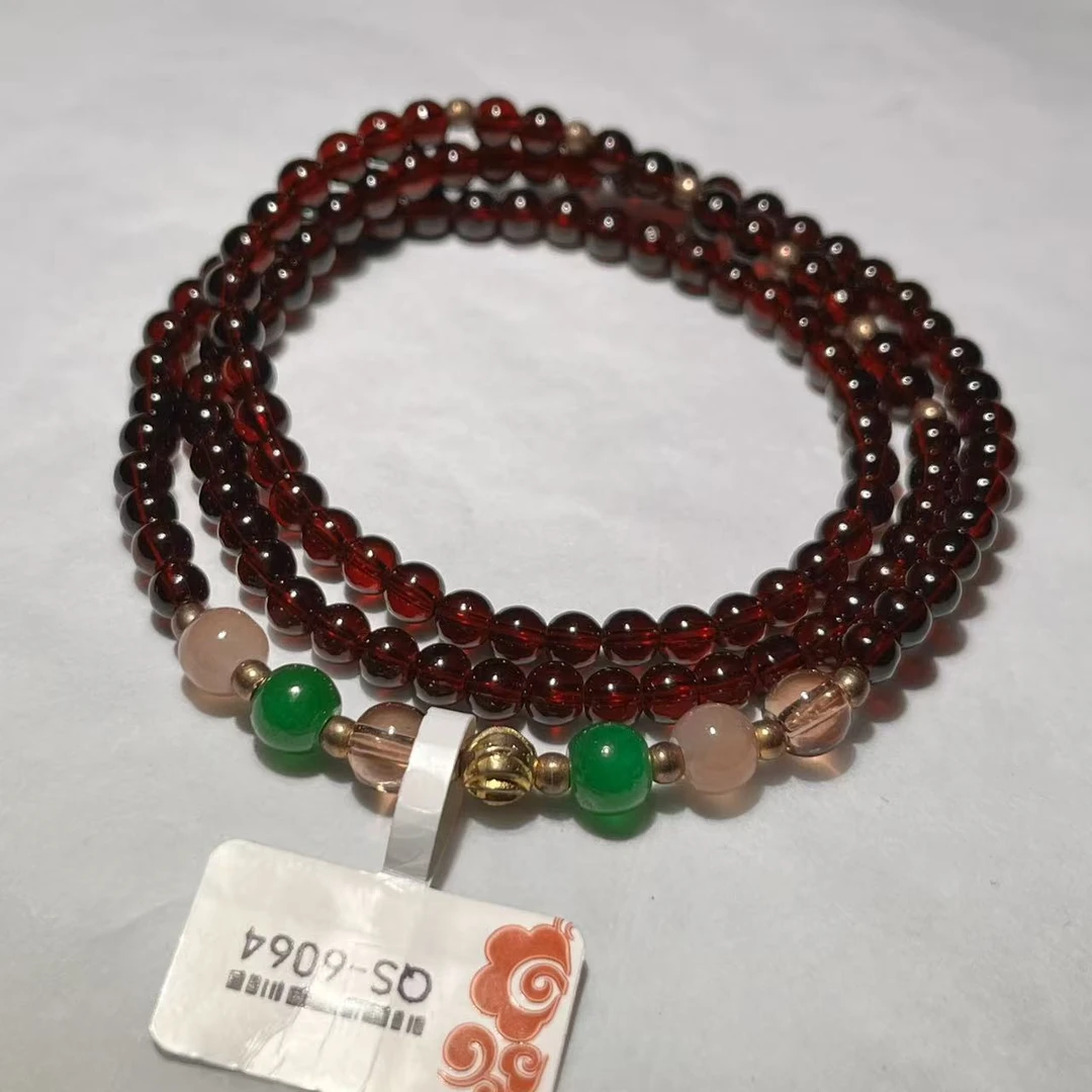 石榴石手串（无礼盒）QS-6064