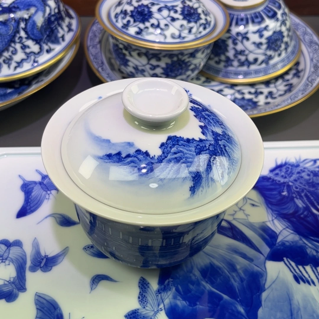 軍***，摆件陶手工手绘微瑕