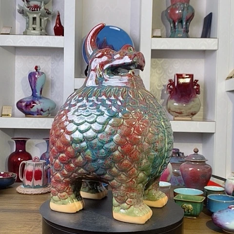 摆件禹州神后钧瓷原产地~