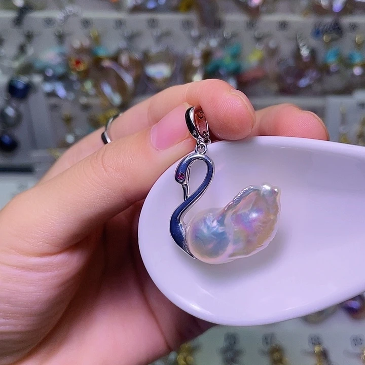 合金颈饰淡水珍珠25