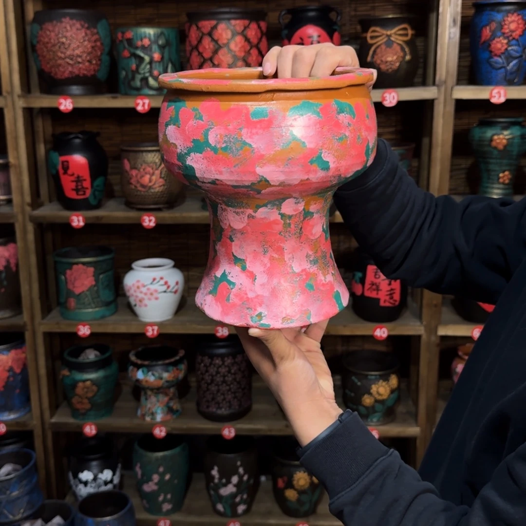 带孔高端浮雕花盆炸炸炸