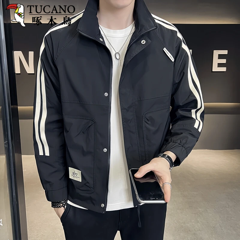 TUCANO/啄木鳥2025年春季新款翻领夹克男款爆款潮牌百搭工装外套