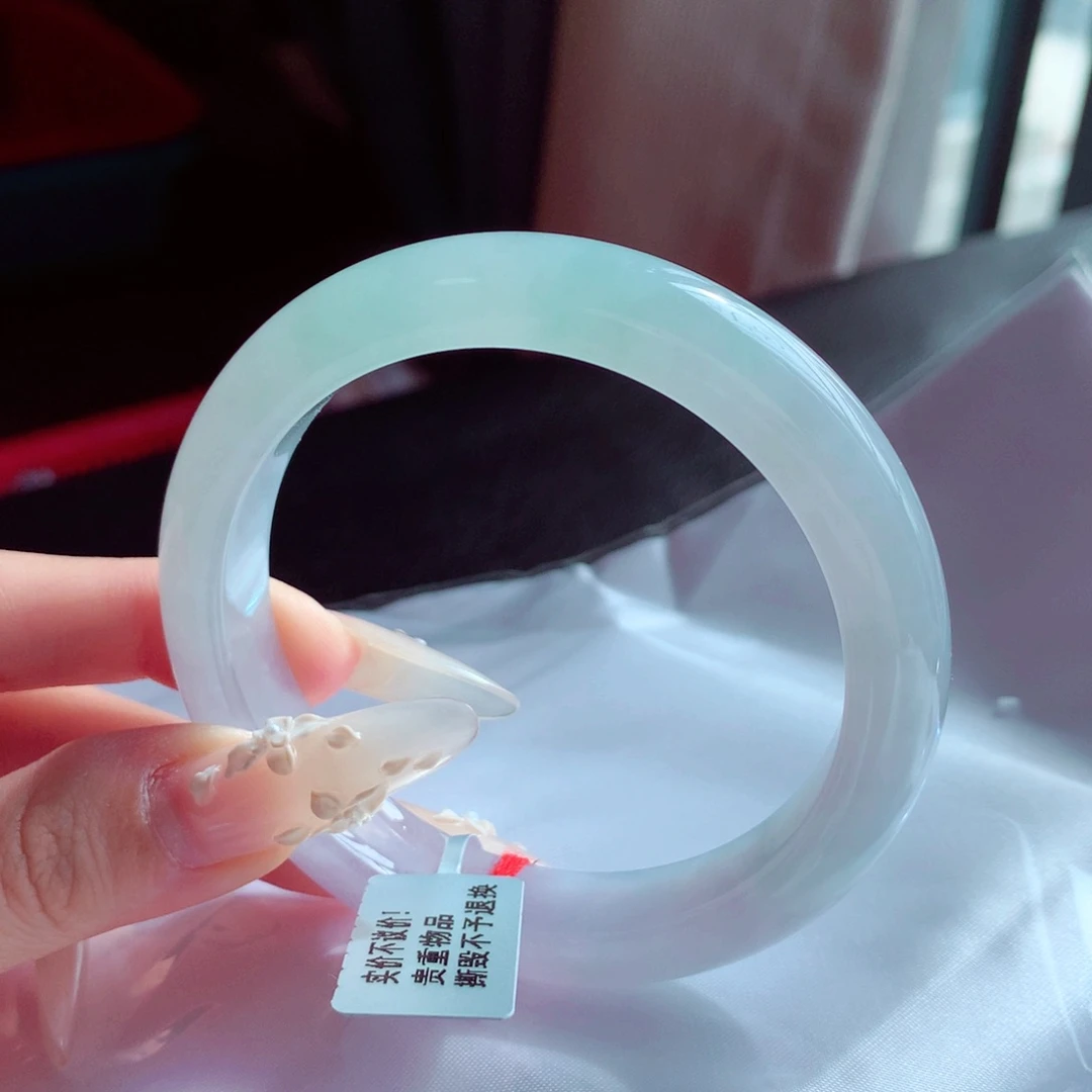 未镶嵌手镯翡翠天然缅甸翡翠A货手镯 17号