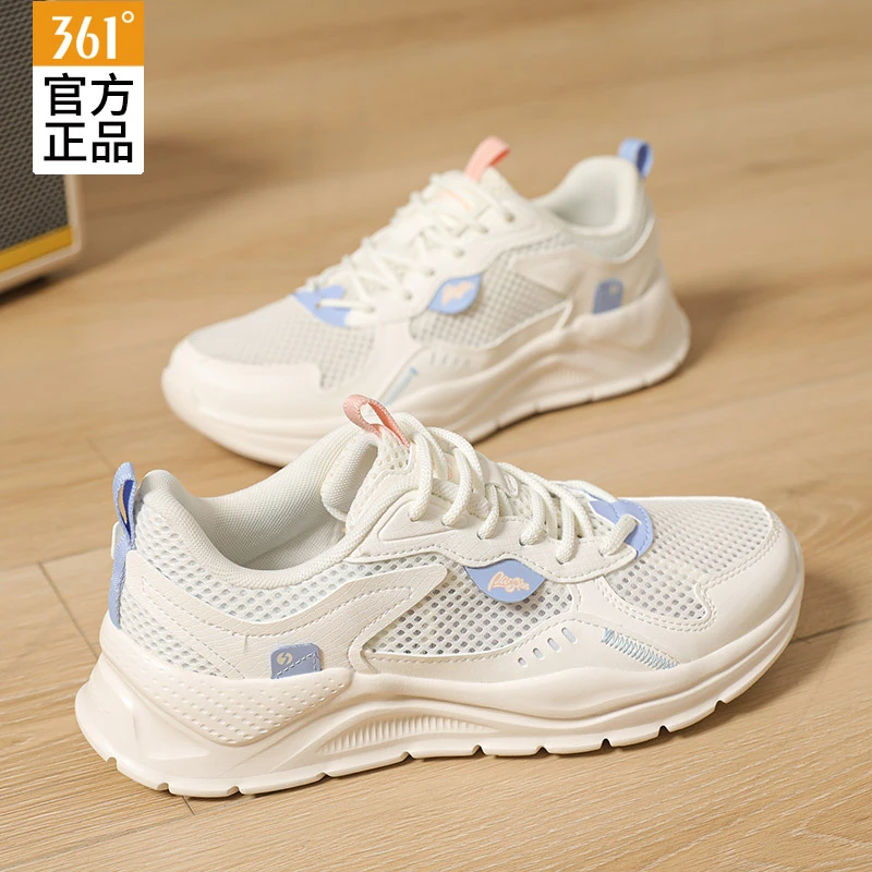 361女鞋冬季新款网面透气女款跑步鞋361度薄款网鞋单网休闲运动鞋