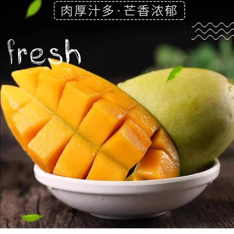 正宗广西百色青皮金煌芒新鲜应季水果核薄肉厚香甜多汁东三省可发