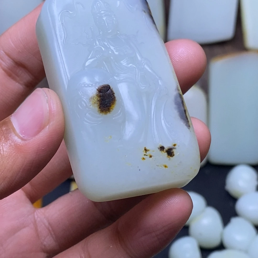 吊坠未镶嵌定制和田玉一***由