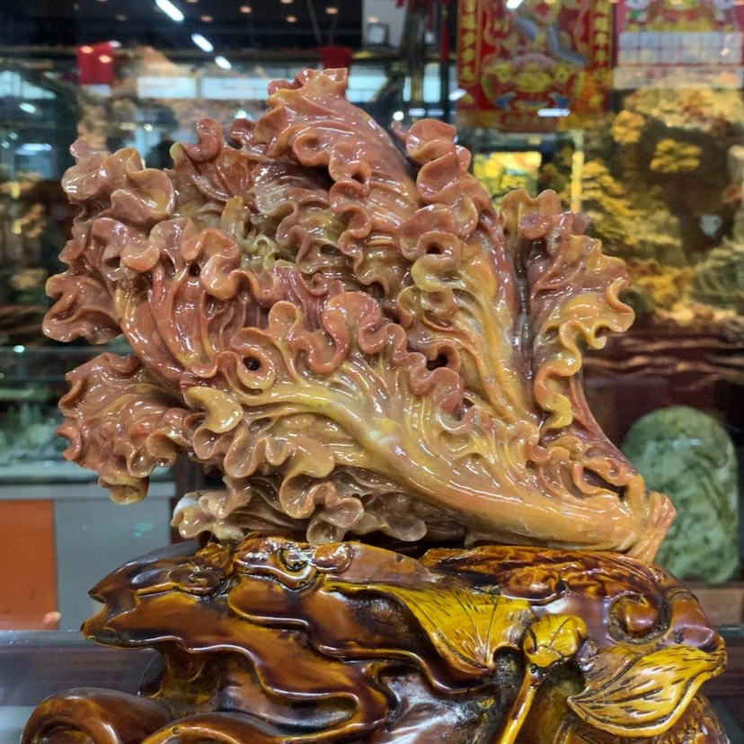 【闪购商品】未镶嵌蛇纹石玉摆件覆膜