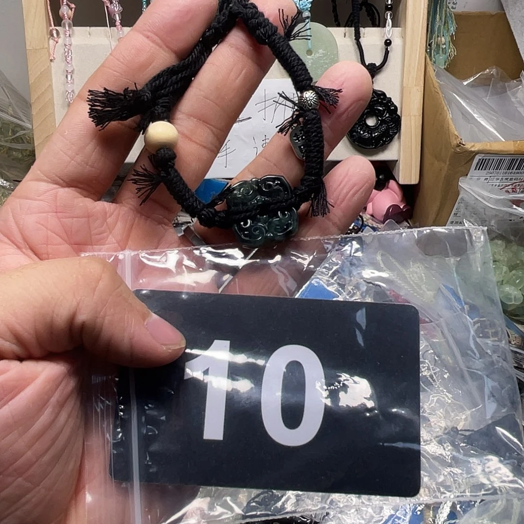 蛇纹石玉合金颈饰