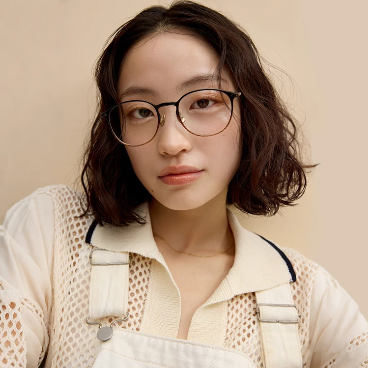 JINS/睛姿黄金比例近视镜休闲潮流钛男女可配防蓝光镜片UUF25S201