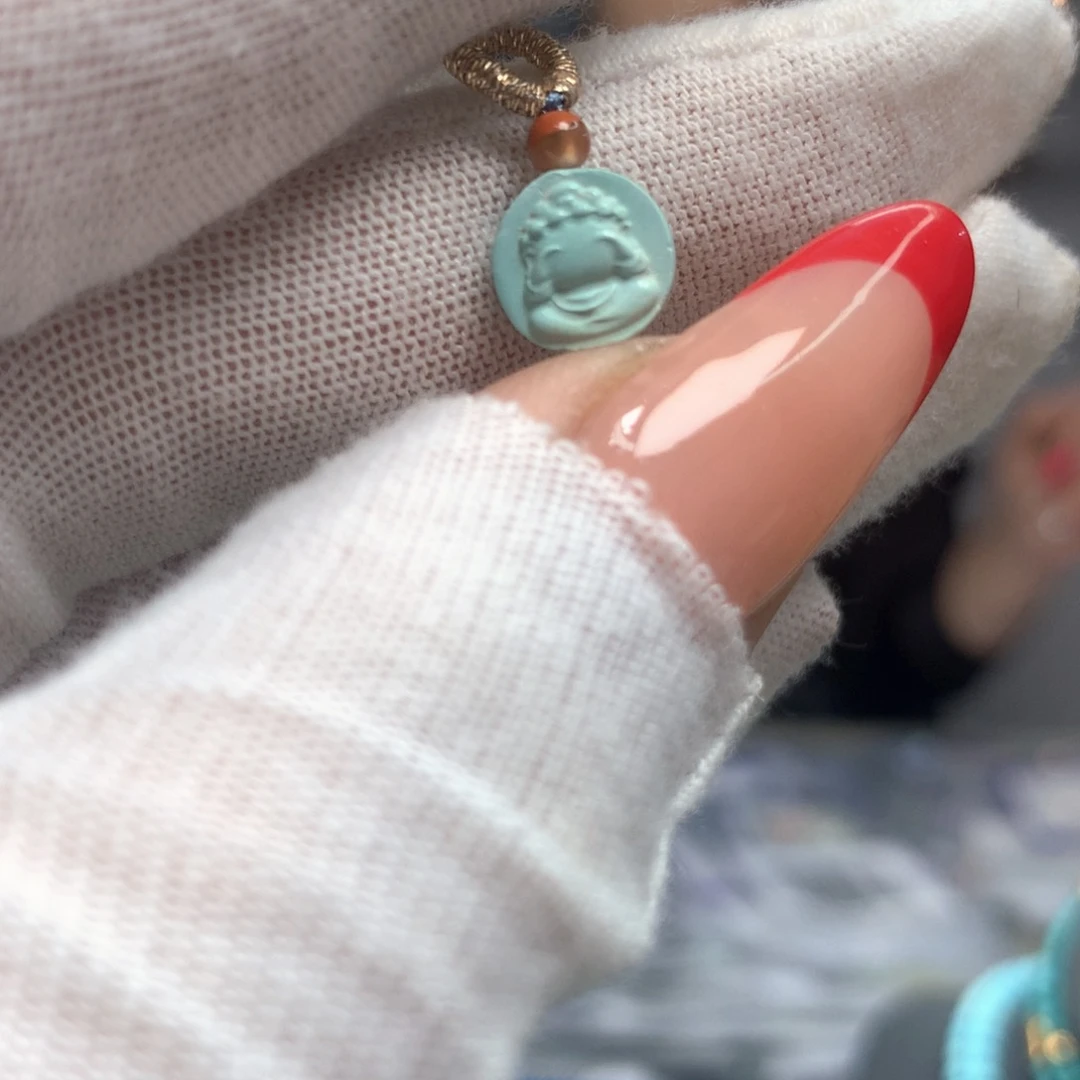 绿松石未镶嵌挂件