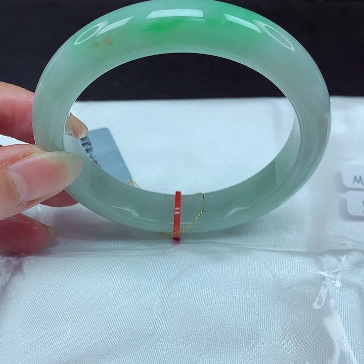 翡翠未镶嵌手镯59圈834