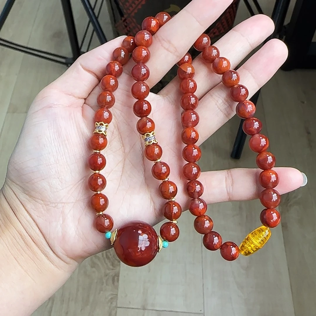 南红玛瑙未镶嵌手链项链