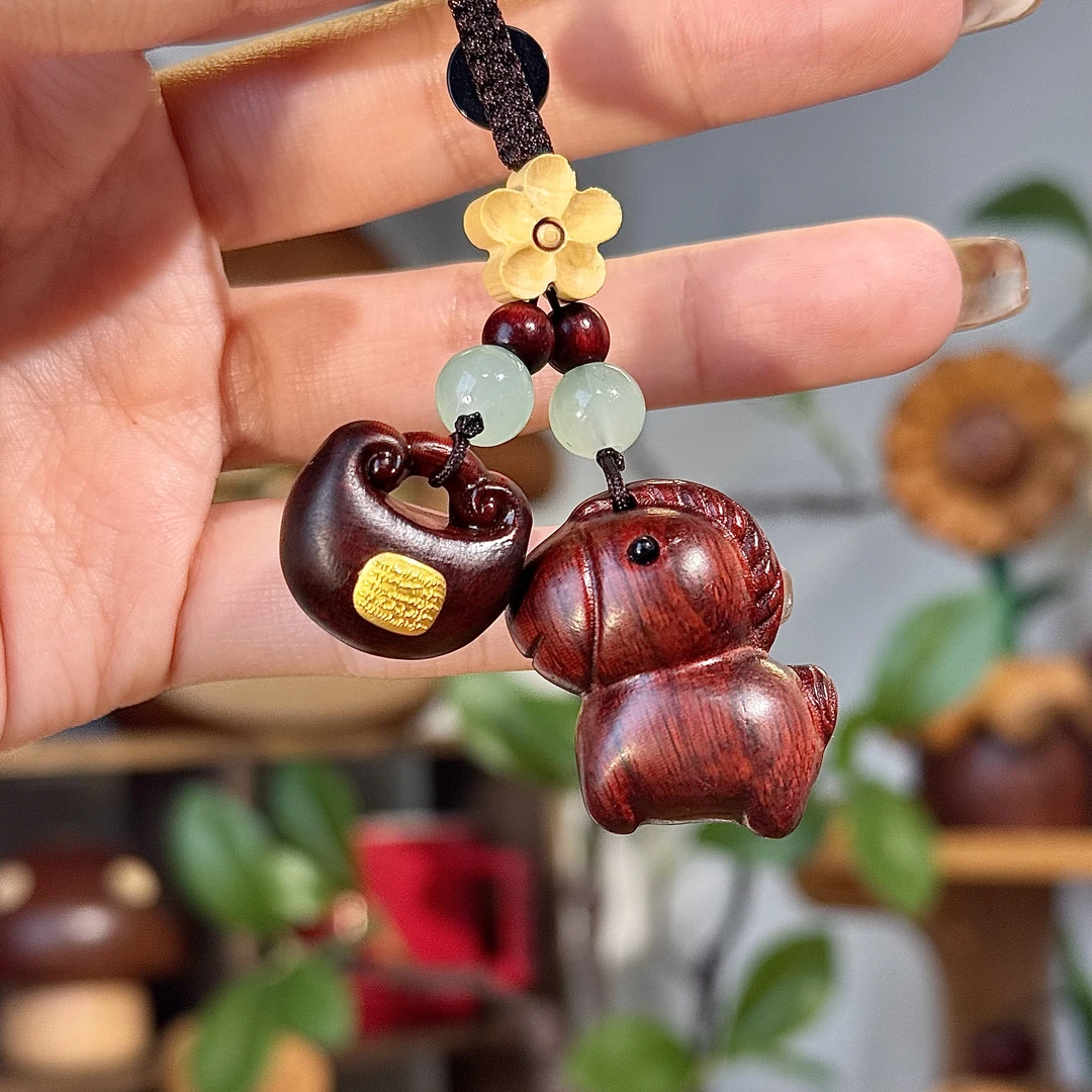 福豆元宝有钱花 马上有钱花钥匙扣