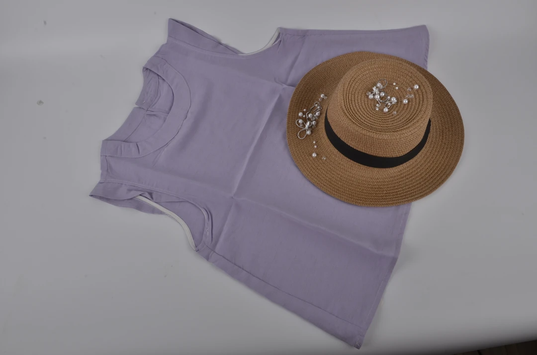 A类韩版百搭夏季纯色飞机袖圆领无袖背心宽松均码透气女装