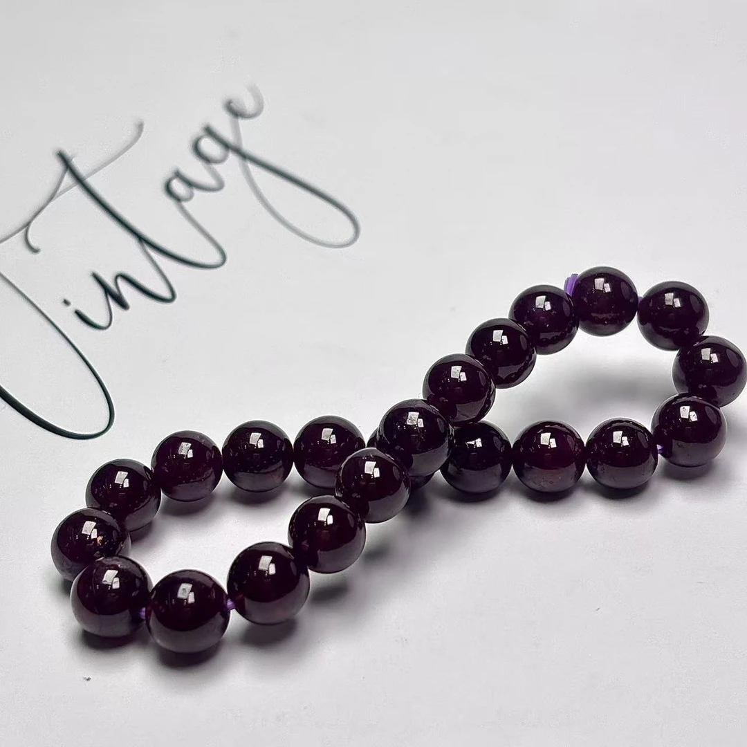 巴西紫石榴石手串 FX-8107（多样性发其一）7mm-16mm合集