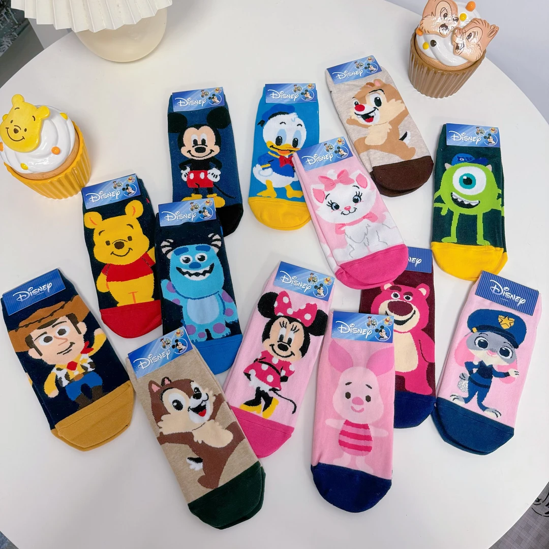 可爱卡通米奇米妮唐老鸭黛丝卡通袜浅口矮腰薄款短袜