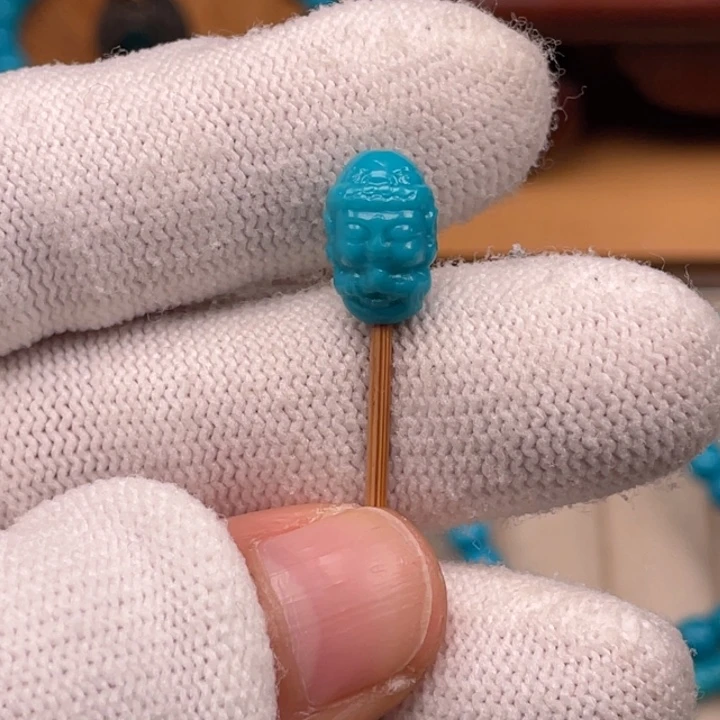 绿松石18K金镶嵌珠宝奇石8.1