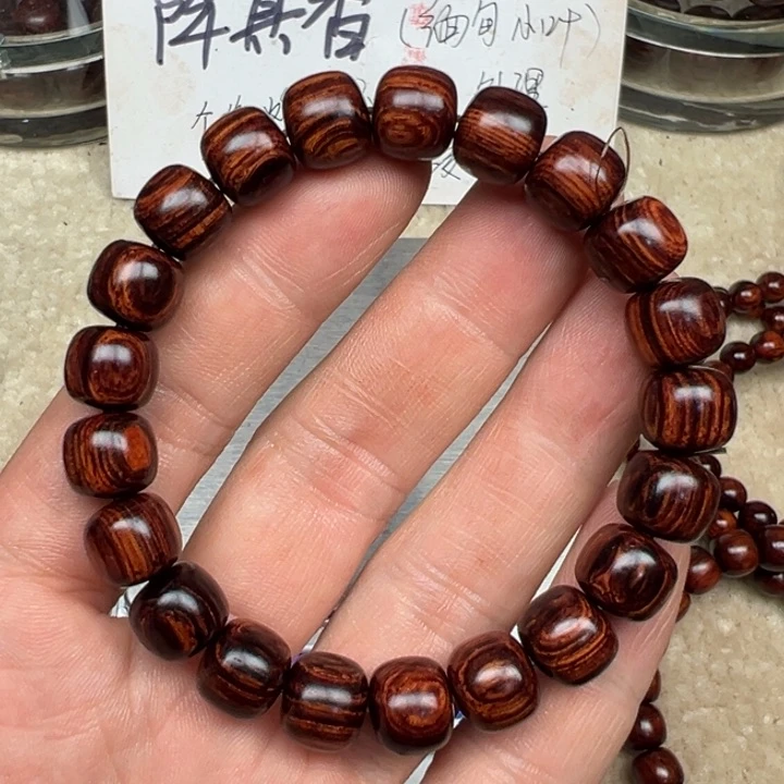 降真香手串/手链海南红降0910老型黑金满纹