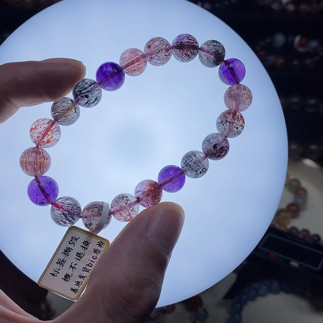 水晶手串未镶嵌常****糖手串9.8