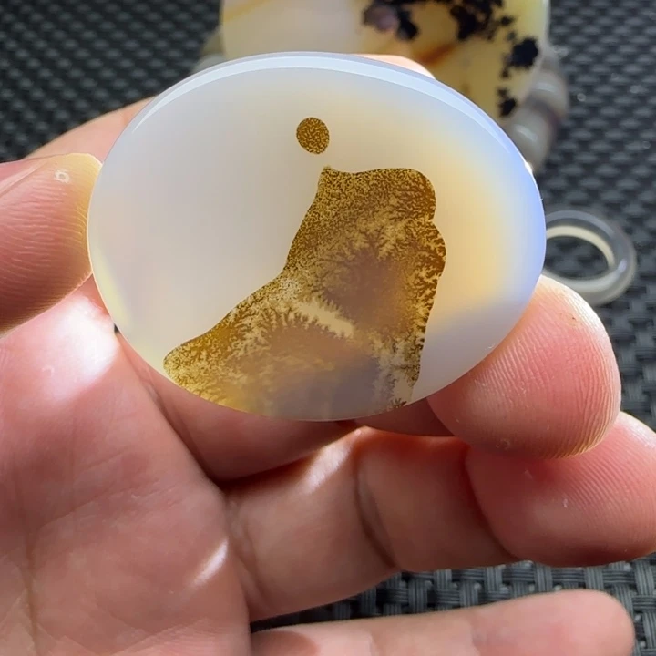 1***放玛瑙/玉髓未镶嵌颈饰