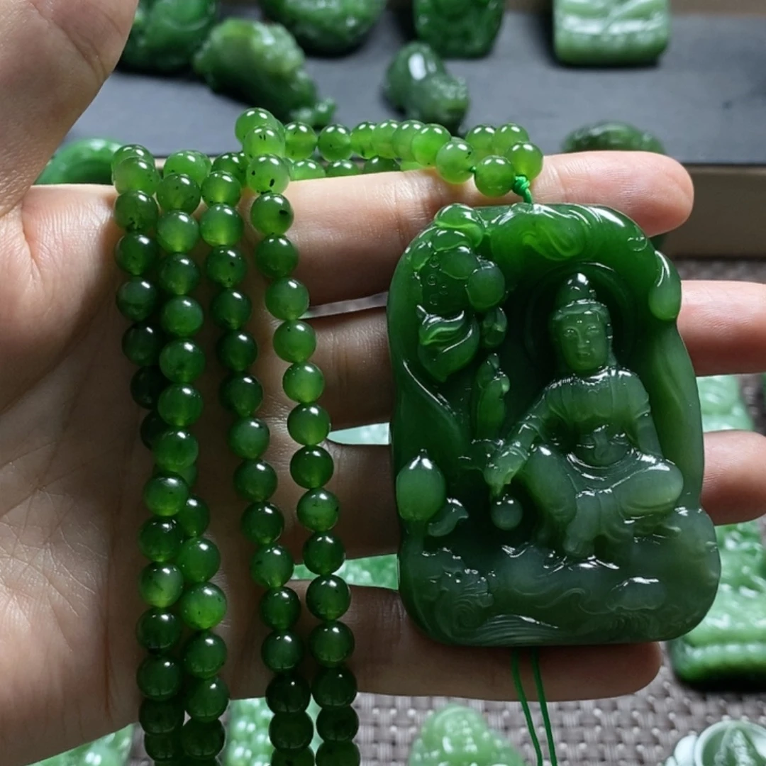 【闪购商品】和田玉未镶嵌颈饰小**遇