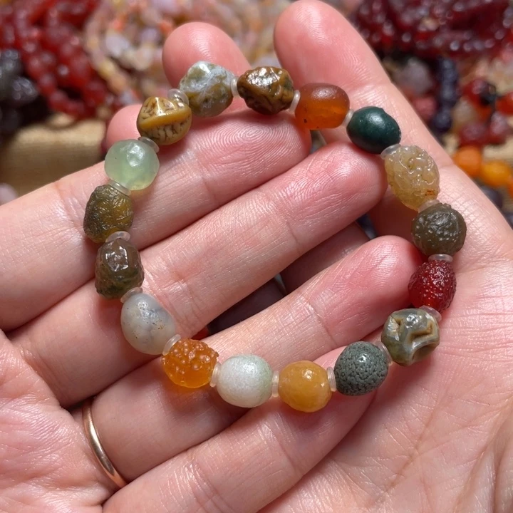 玛瑙/玉髓合金手链