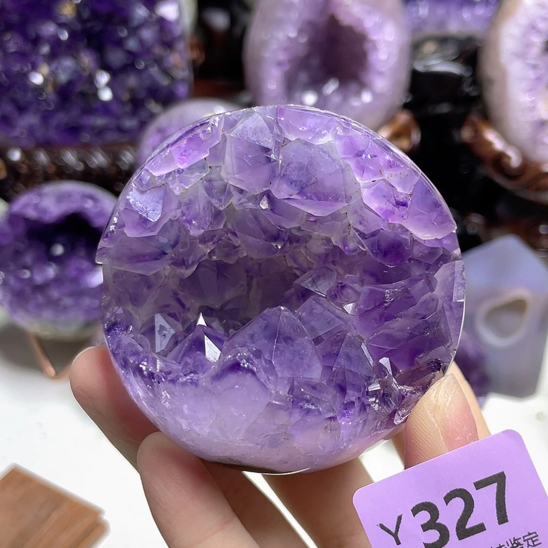 紫晶未镶嵌珠宝半成品