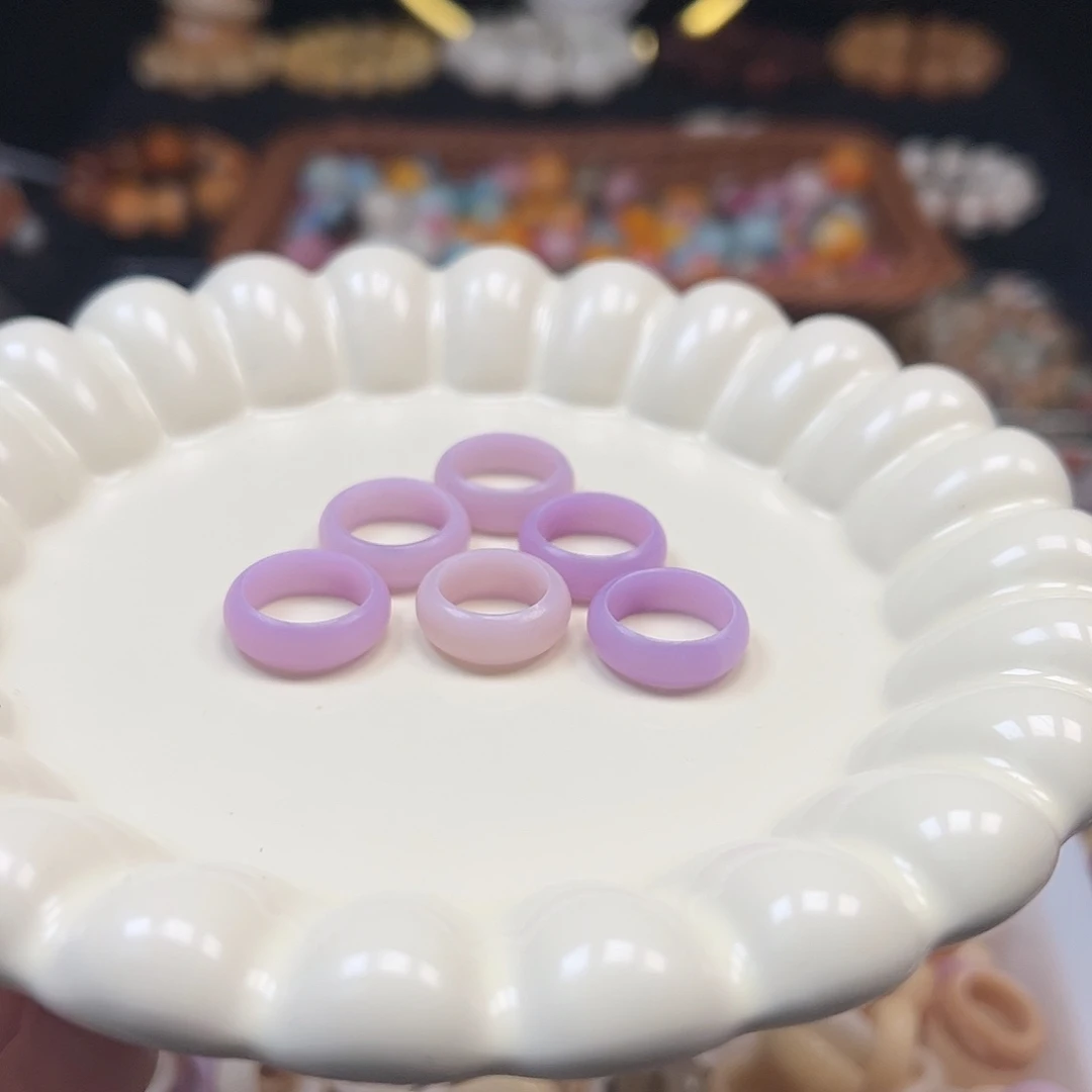 菩提根/象牙果手串香芋紫跑环6颗