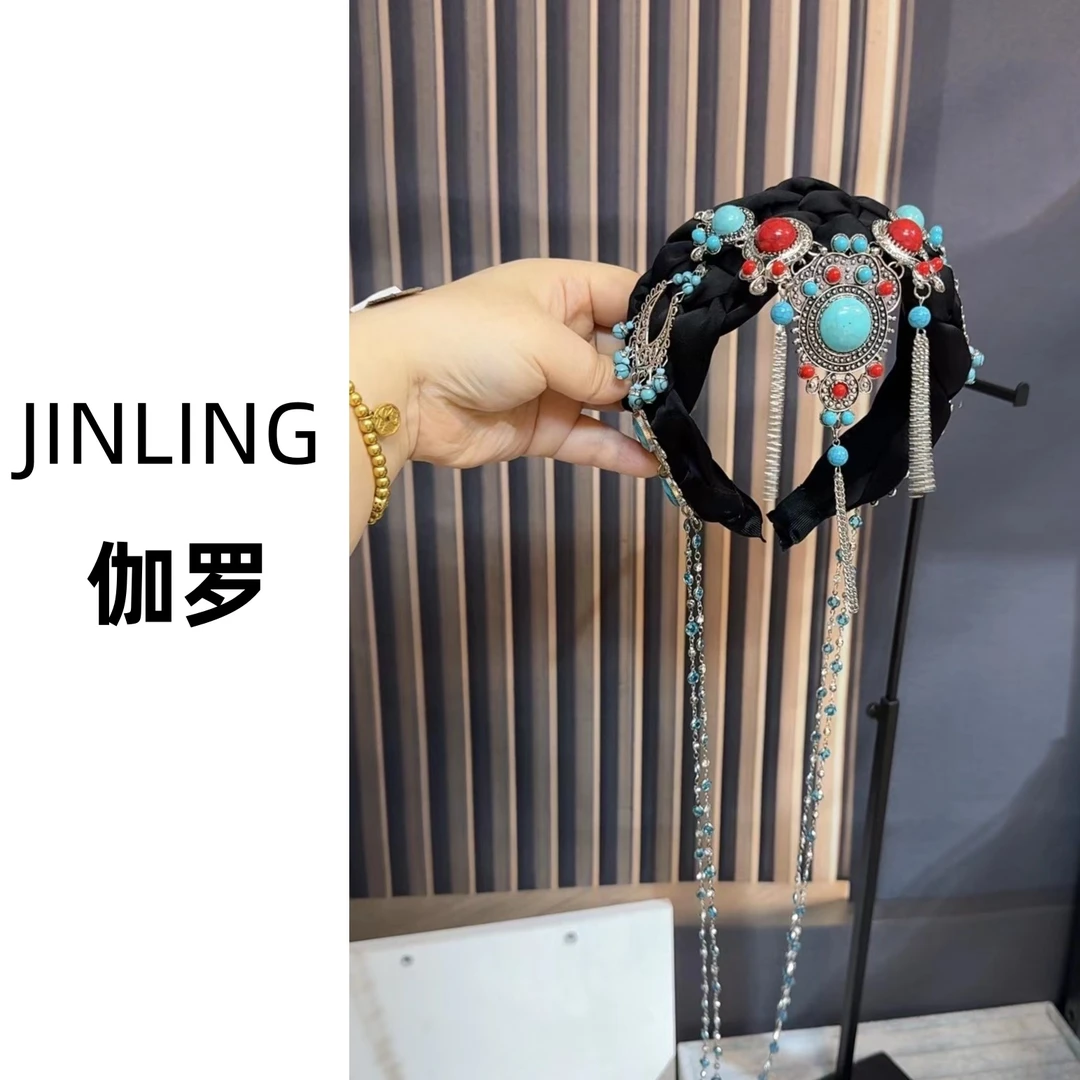 JINLING【伽罗】小众设计民族发箍时尚百搭发饰简约洋气头箍头饰女