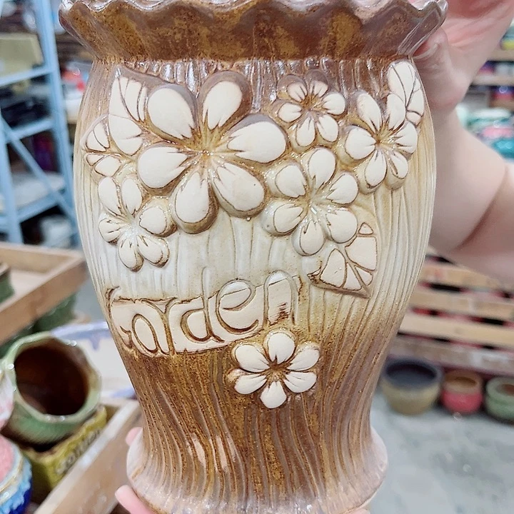 有孔.凑单10元陶瓷花盆发货！