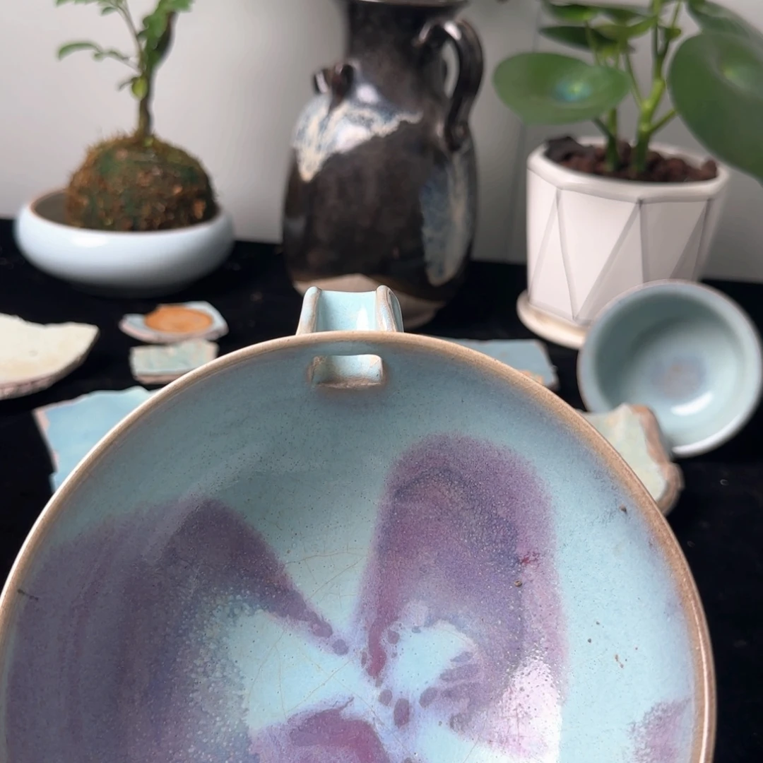 合***业钧瓷大茶碗大茶聚，