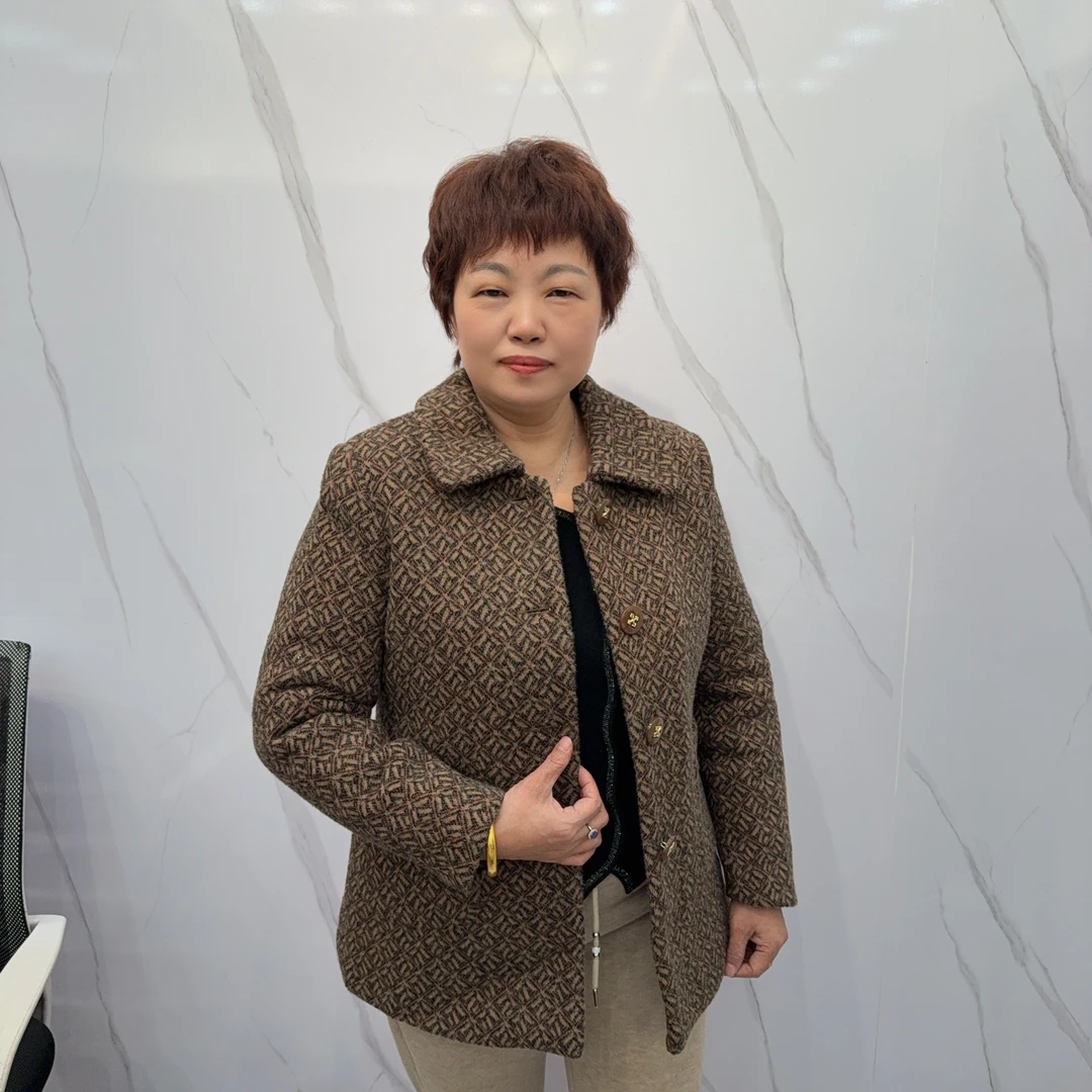 新款冬季加绒加厚水貂绒保暖外套9312