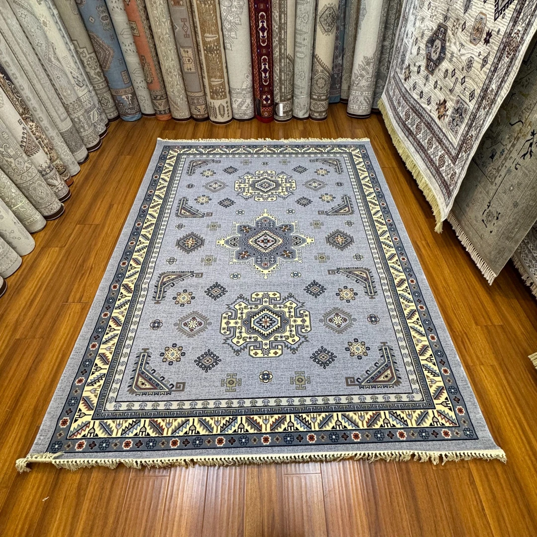 【塔克力玛坎地毯大面积地垫家用商行】高级卧室复古床边毯亚麻地毯