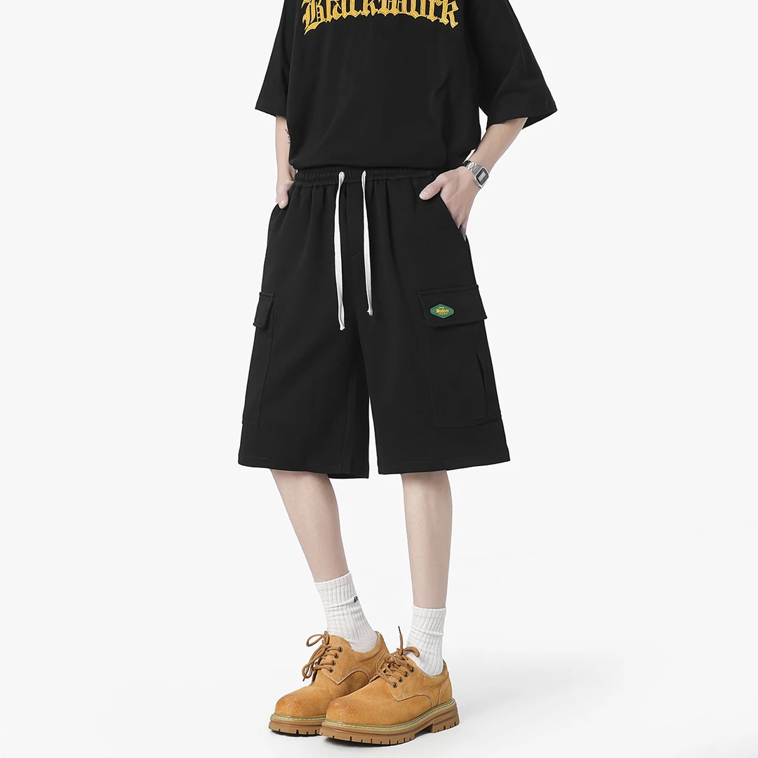 跑步运动短裤男款夏季2025新款美式潮牌宽松休闲男生篮球五分裤子