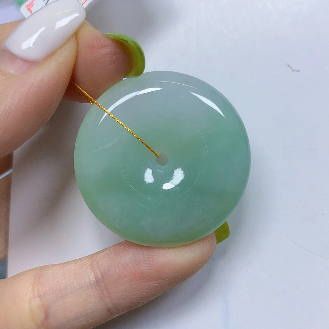 若***水翡翠未镶嵌颈饰挂件