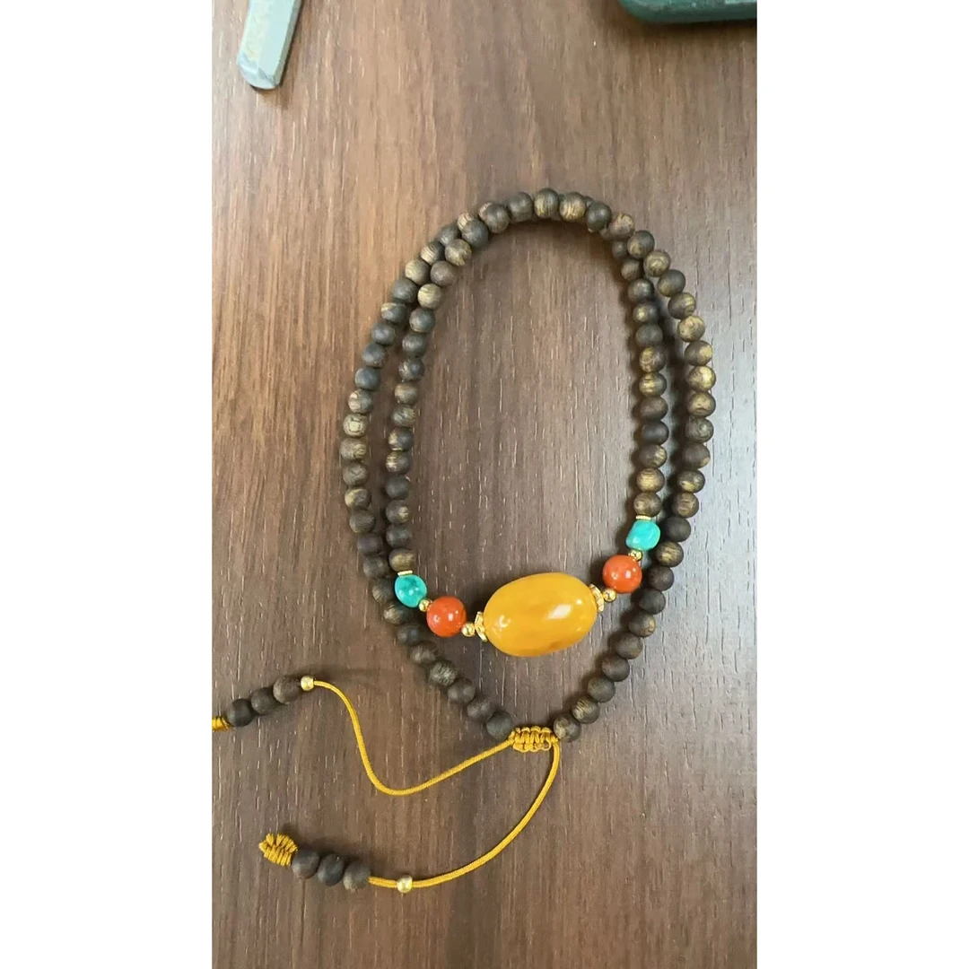 沉香【央博供应链】沉香DIY圆珠多圈发一条（赠养香料一份）