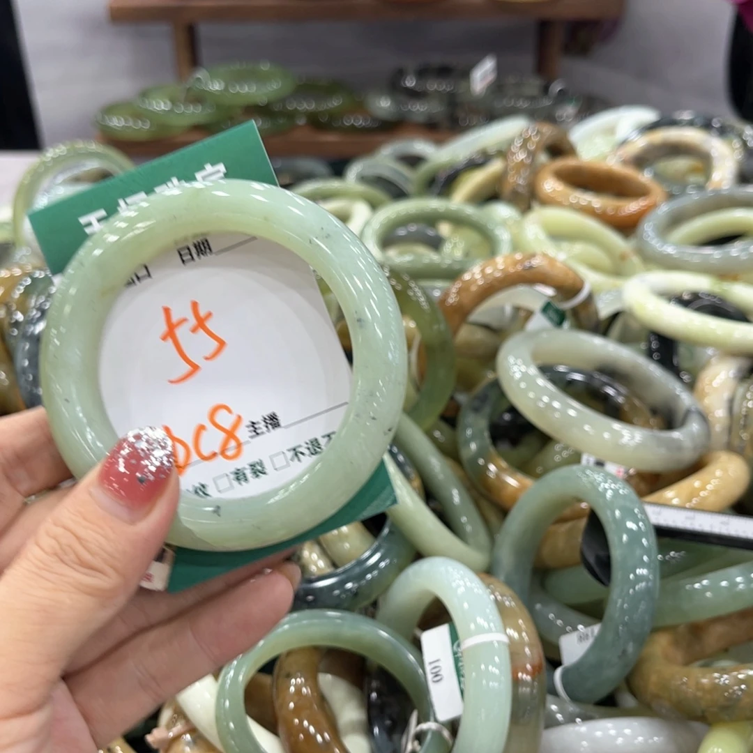 未镶嵌蛇纹石玉手镯手镯