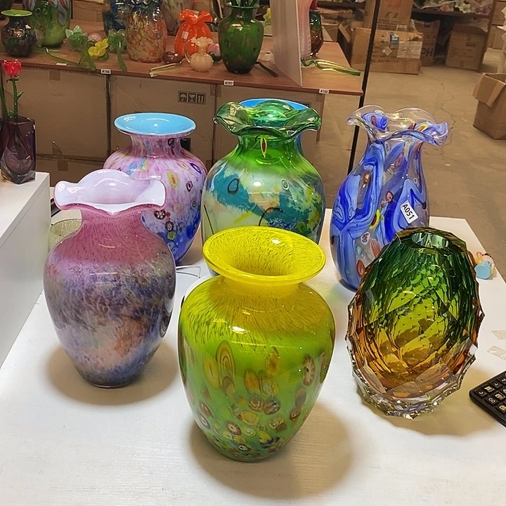 红***杉7个花瓶高30厘米口径6厘米
