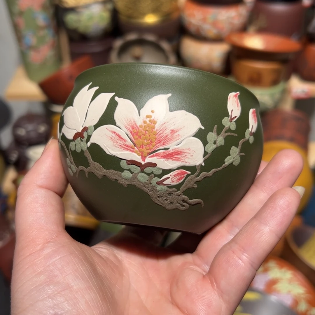 紫砂茶杯宜兴紫砂主人杯