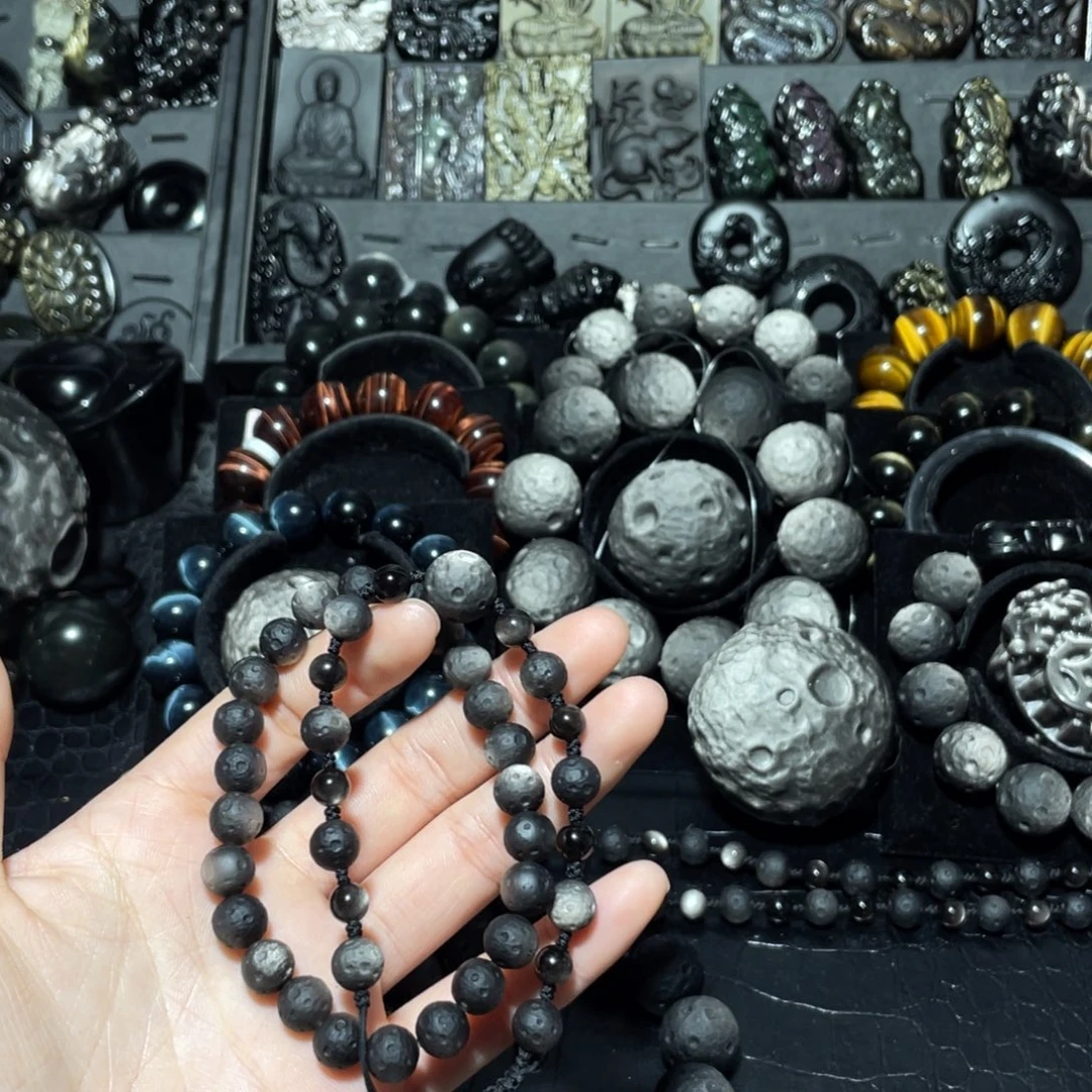 等***黑曜岩未镶嵌珠宝奇石